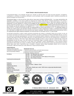 Dalgas - Ecoltec Ecologia Técnica e Comércio Ltda. Tel.(11) 3814