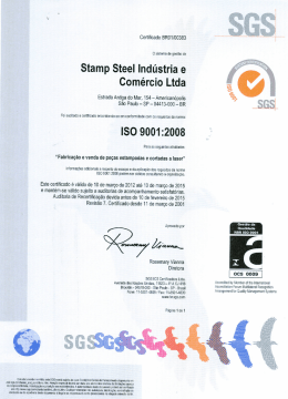 Stamp Steel Ind&uacute;stria e Com&eacute;rcio Ltda