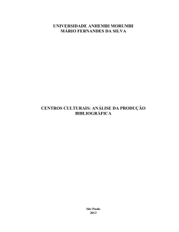 an&aacute;lise da produ&ccedil;&atilde;o bibliogr&aacute;fica