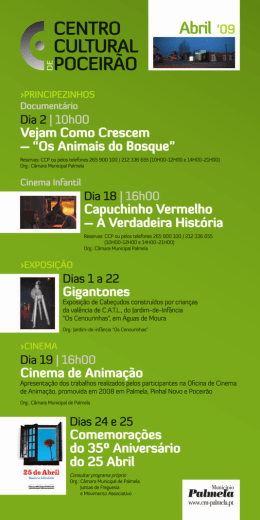 f cENTRo ` cuLTuRAL PocEIRAo - C&acirc;mara Municipal de Palmela