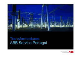 Apresenta&ccedil;&atilde;o ABB Service Transformadores