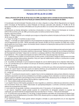 Portaria CAT-92, de 30-12-2002