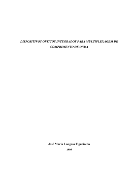 DISPOSITIVOS &Oacute;PTICOS INTEGRADOS PARA MULTIPLEXAGEM
