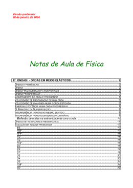 Ondas em meios el&aacute;sticos