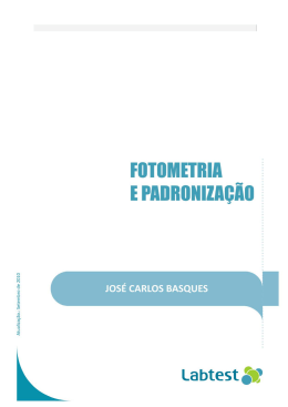 Fotometria e Padronização