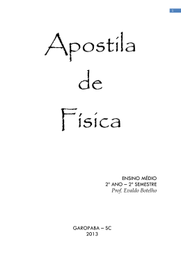ENSINO M&Eacute;DIO 2&ordm; ANO &ndash; 2&ordm; SEMESTRE Prof. Evaldo Botelho