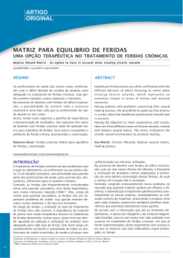 Matriz para equilibrio de feridas