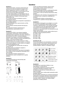 Exerc&iacute;cios de Gen&eacute;tica