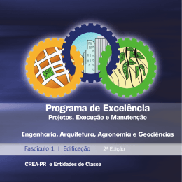 Programa de Excelência Projetos, Execução e - Crea-PR