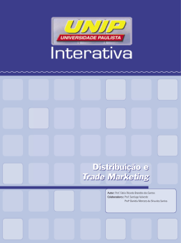 Distribui&ccedil;&atilde;o e Trade Marketing - Ambiente Virtual de Aprendizado