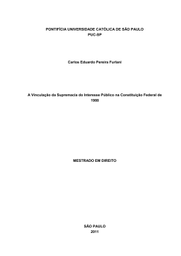 PONTIF&Iacute;CIA UNIVERSIDADE CAT&Oacute;LICA DE S&Atilde;O PAULO PUC