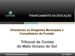 Conhecendo o Financiamento da Educação Básica - TCE