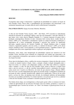 &Ecirc;xtase e cat&aacute;strofe na fic&ccedil;&atilde;o ecum&ecirc;nica de Jos&eacute; Geraldo Vieira