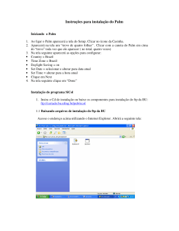 Instru&ccedil;&otilde;es para instala&ccedil;&atilde;o do Palm