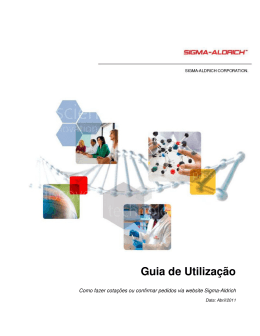 Guia de Utiliza&ccedil;&atilde;o - Sigma