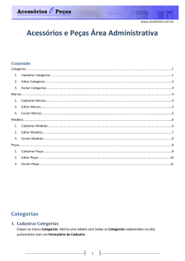 Acessórios e Peças Área Administrativa