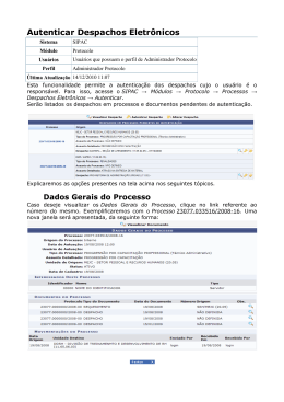 Autenticar Despachos Eletrônicos