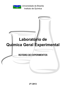 Laborat&oacute;rio de Qu&iacute;mica Geral Experimental