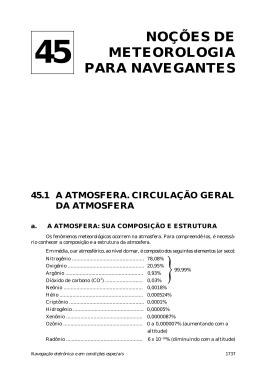45. No&ccedil;&otilde;es de Meteorologia para Navegantes