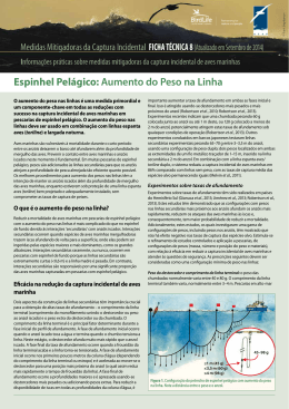 Espinhel Pelágico: Aumento do Peso na Linha