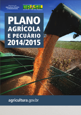 Plano Agrícola e Pecuário 2014/2015