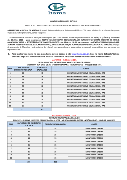 2. Para localizar seu nome na sala o candidato dever&aacute; acessar o