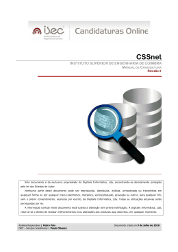 CSSnet - Instituto Superior de Engenharia de Coimbra