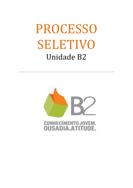 PROCESSO SELETIVO