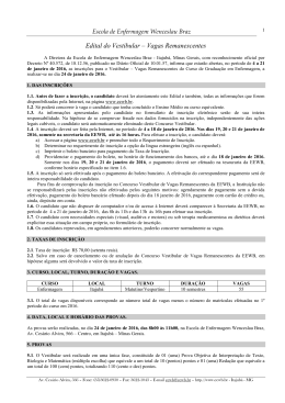 Vestilbar 2016 - Vagas Remanescentes