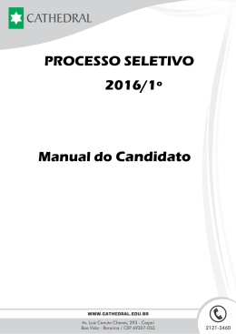 Manual 2016.1 - Faculdade Cathedral