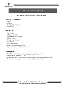(Conte&uacute;do Teste de sele&ccedil;&atilde;o