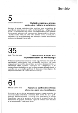 Immanuel Wallefstelﬂ 0 albatroz racista: a ciência social, Jörg