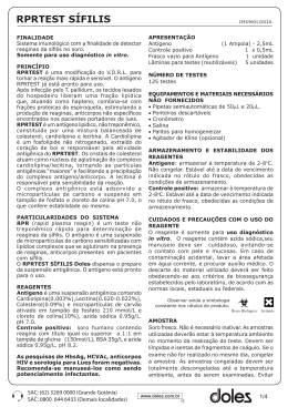 instru&ccedil;&atilde;o de uso - Doles Reagentes