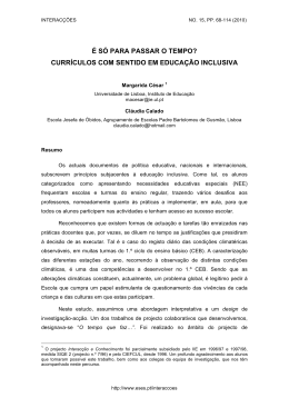 currículos com sentido em educação inclusiva - SARC