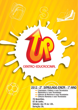 2012 - 2&ordm; SIMULADO ENEM - 1&ordm; ANO