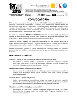 FORMA 2015 &ndash; chamada de trabalhos