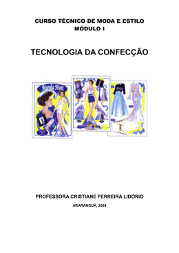 Apostila Tecnologia da Confec&ccedil;&atilde;o - Wiki do IF-SC