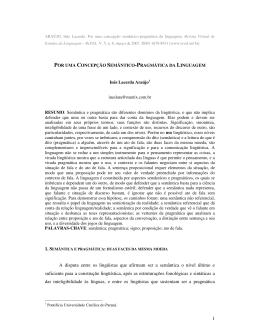 Por uma concep&ccedil;&atilde;o sem&acirc;ntico