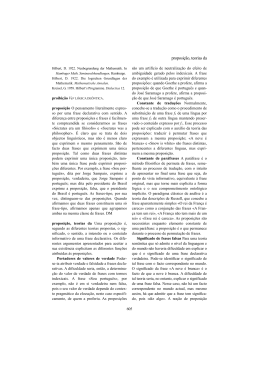 proposi&ccedil;&atilde;o, teorias da