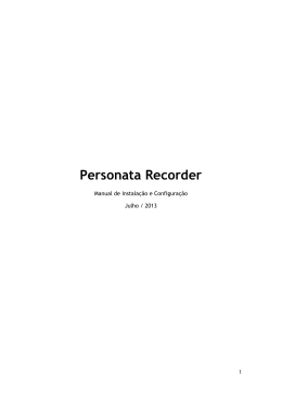 Personata Recorder - Anyx Sistemas & Internet