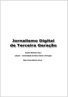 Jornalismo Digital de Terceira Gera&ccedil;&atilde;o