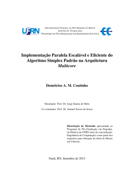 Implementa&ccedil;&atilde;o Paralela Escal&aacute;vel e Eficiente do Algoritmo Simplex