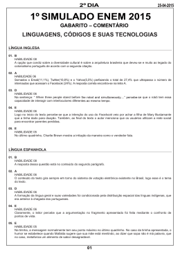 gabarito &ndash; coment&aacute;rio 1&ordm; simulado enem 2015 2&ordm; dia - montessori-al