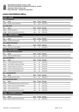 VAGAS CONCORR&Ecirc;NCIA AMPLA
