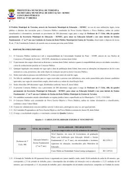 Edital - Portal da Clube