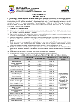 Edital - Medico - SIMEPI Sindicato dos M&eacute;dicos Estado do Piau&iacute;