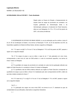 Legisla&ccedil;&atilde;o Mineira
