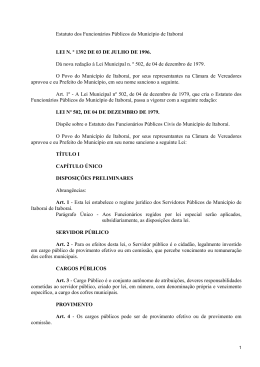 Lei 1392 de 1996 - Legisla&ccedil;&atilde;o Itabora&iacute;
