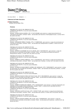 Portaria N&ordm; 27 de 01.01.2013