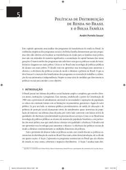 Políticas de Distribuição de Renda no Brasil e o